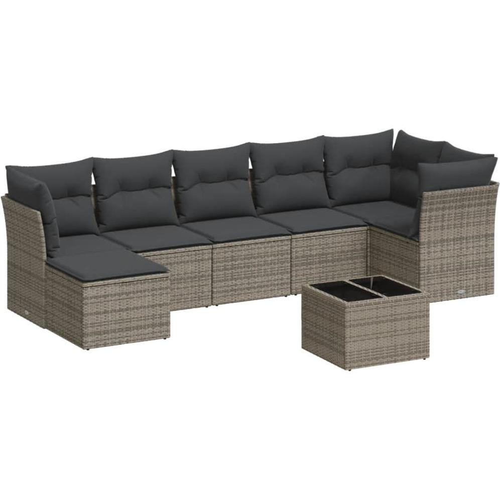 VidaXL, Gartenlounge, 10-tlg. Garten-Lounge-Set mit Kissen