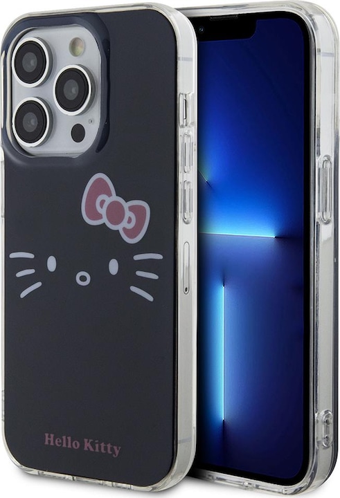 Image du produit Hello Kitty HKHCP14XHKHLK iPhone 14 Pro Max 6.7" czarny/black hardcase IML Kitty Face (Apple iPhone 14 Pro Max)