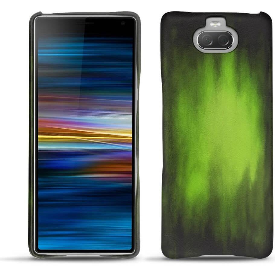Noreve Lederschutzhülle (Sony Xperia 10 Plus), Smartphone Hülle, Grün