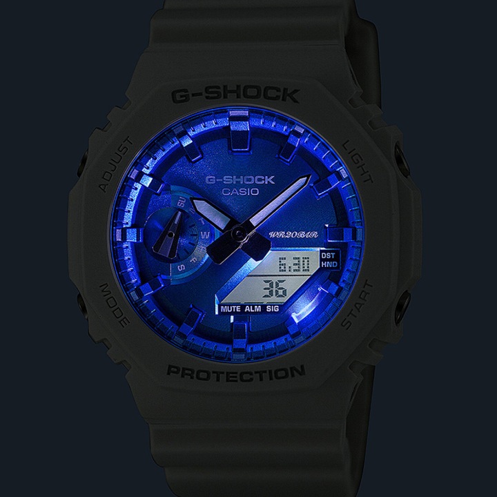 Produktbild G-Shock GA-2100WS-7AER (Gangreserveanzeige, Lünette drehbar, 45 mm)