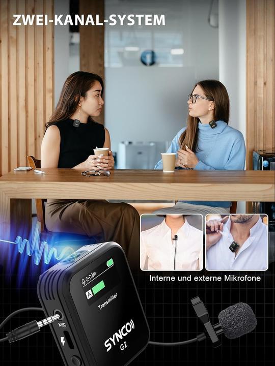 Actual product image Synco Lavalier Microphone Wireless G2 A2