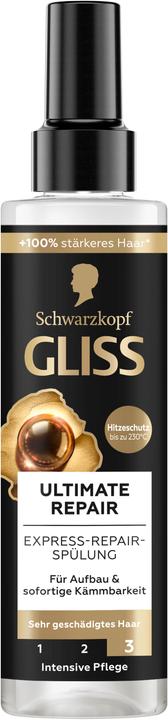 Actual product image Gliss Express-Repair-Conditioner Ultimate Repair 200ml with Liquid Keratin and Black Pearl Extract (200 ml)
