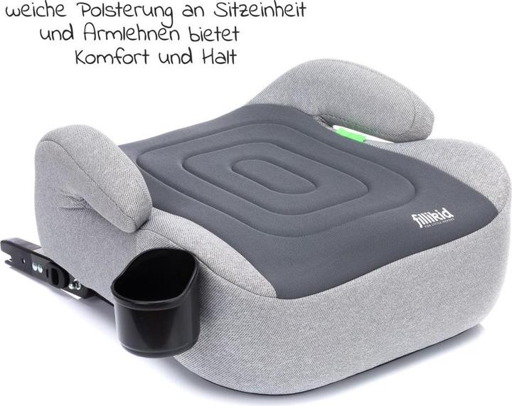 Produktbild Fillikid Sitzerhöhung mit Isofix (Kindersitzerhöhung, ECE R129/i-Size Norm)