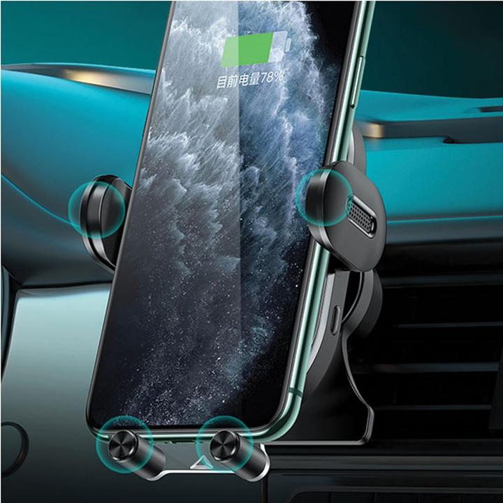 Produktbild Usams Uchwyt indukcyjny US-CD132 15W Automatic do kratki went. czarny/black CD132ZJ01