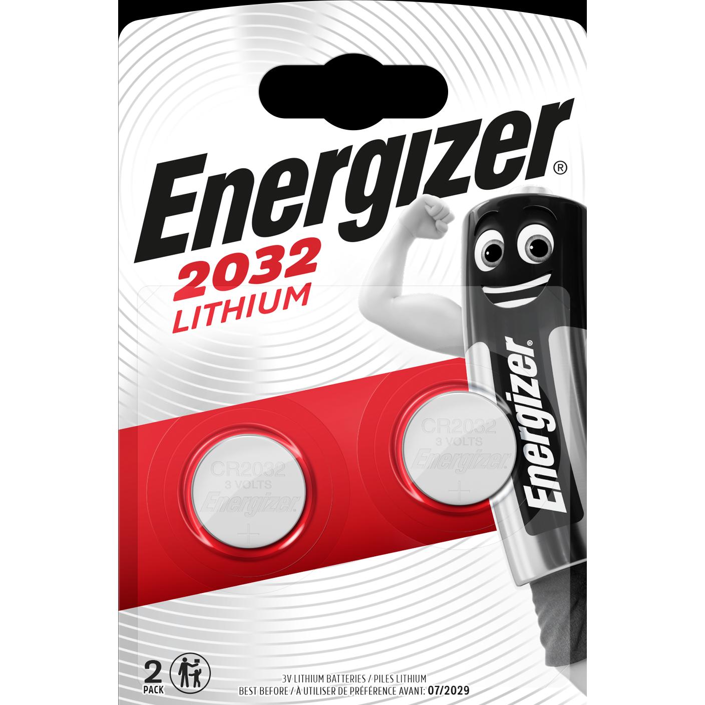 Energizer CR2032 Lithium (2 Stk., CR2032, 235 mAh), Batterien + Akkus