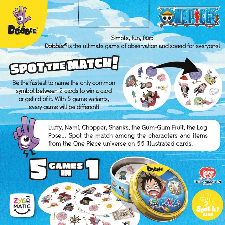Produktbild Dobble - One Pieces ENG (DOBONP07EN) (Englisch, 2 - 8 Spieler)