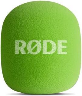 Produktbild RØDE Handadapter Interview GO Grün mit Fell-Windschutz