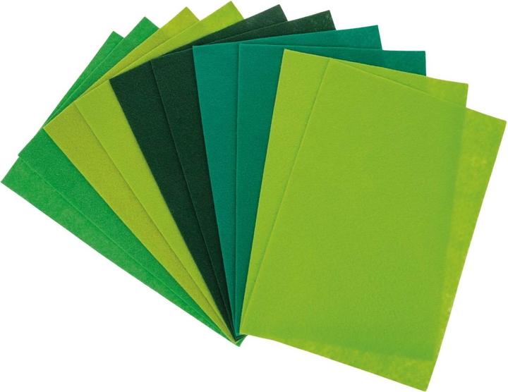 Actual product image Folia Craft felt tone in tone green