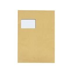 Mailmedia, Versandtasche + Luftpolstertasche, Papprückwandtaschen DIN C4 mit Fenster braun 100 St. (100 x)