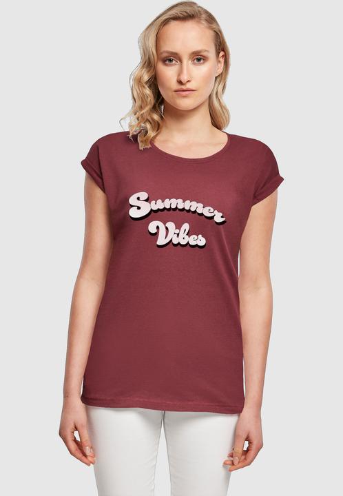 Produktbild Merchcode Ladies Summer Vibes Extended Shoulder Tee - 112619 (L)