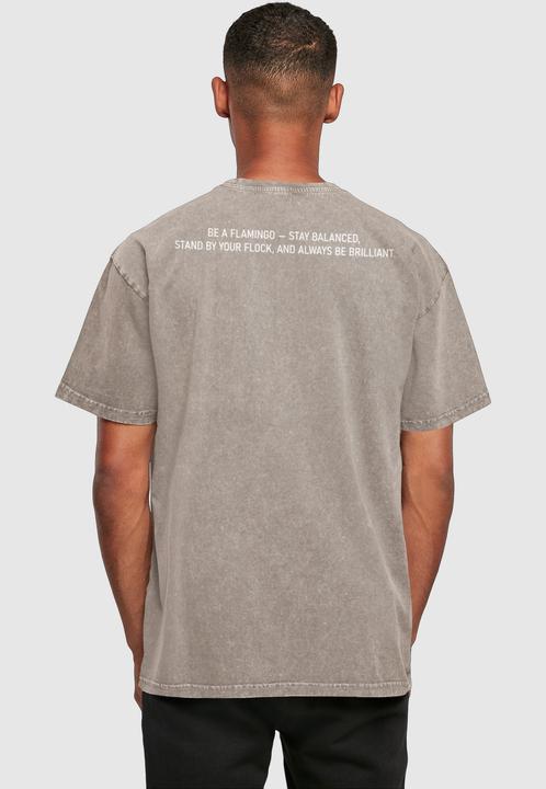 Produktbild Merchcode Flamingo Acid Washed Heavy Oversized Tee - 116899 (L)