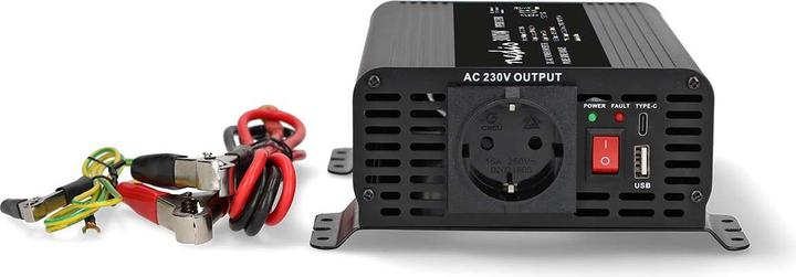 Image du produit Nedis Power Inverter Ondes sinusoïdales pures - Tension d'entrée : 12 V DC - Connecteur de sortie de