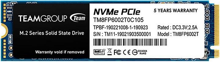 Actual product image Team Group MP33 (2000 GB, M.2 2280)