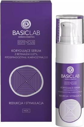 Produktbild BasicLab Esteticus Corrective Serum With Retinal 0.07%. Phytosphingosine And Carnosine 2.0 Reduction (30 ml)