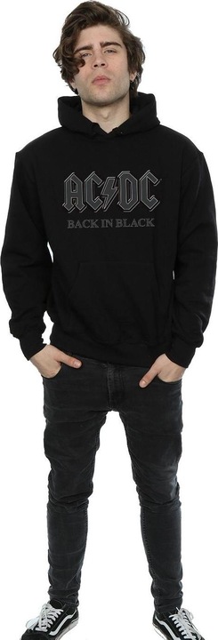 Immagine prodotto AC/DC Back In Black Felpa con Cappuccio Uomo (XL)