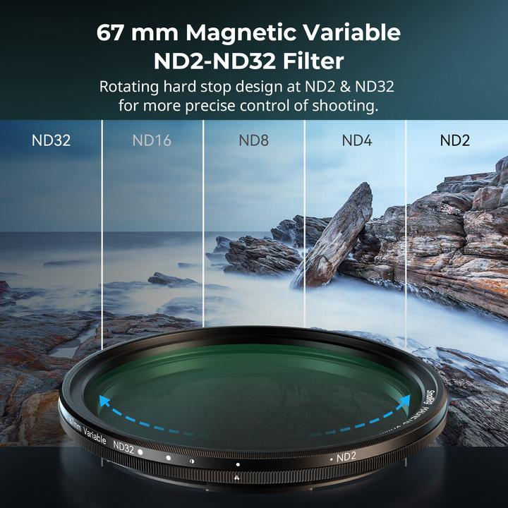 Immagine prodotto SmallRig Kit di filtri collegabili 5-in-1 (67 mm, Filtro nebbia nero)