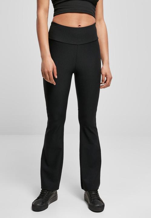 Produktbild Urban Classics Ladies High Waist Rib Boot Cut Leggings (XXL)