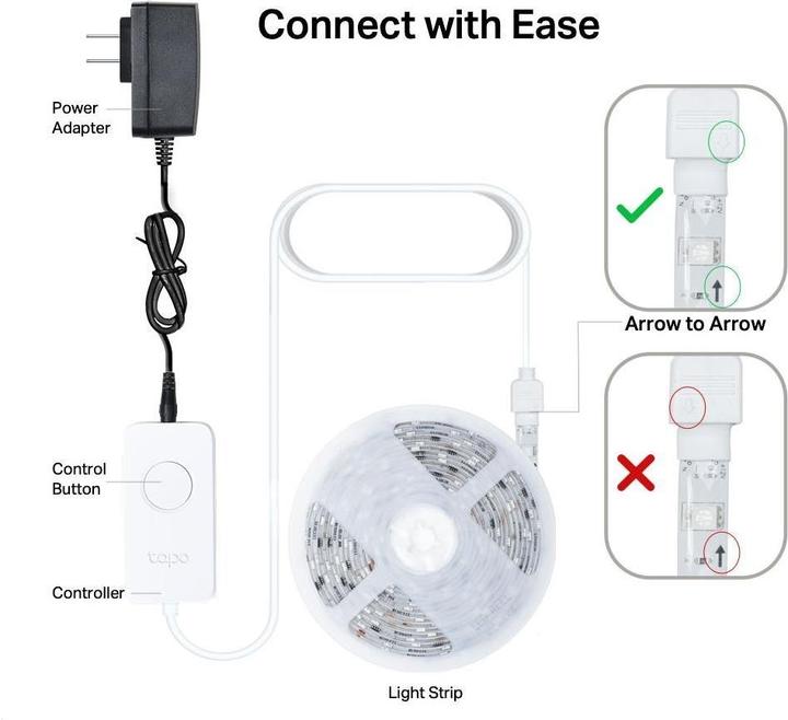 Produktbild TP-Link Tapo (Mehrfarbig, 500 cm, Indoor)