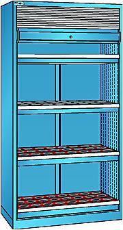 Produktbild Lista CNC-Schrank mit Rollladen (103.80 cm, 195 cm)