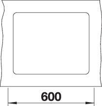 Image du produit Blanco Subline 500-F (Éviers à poser, 52.70 cm, 52.70 cm)