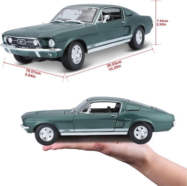 Produktbild Maisto Ford Mustang 1967 1/18 dunkelgrün
