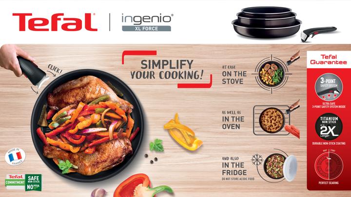 Produktbild Tefal Ingenio XL Force (26 cm, Pfannenset + Topfset, Aluminium)