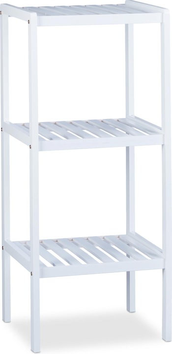 Actual product image Relaxdays Bamboo Bathroom Shelf (34.5 x 33 x 80 cm)