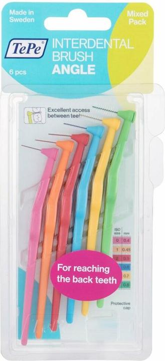 Image du produit TePe Brosses interdentaires Angle Mixed Pack ISO 0-5 (6 x, 0.80 mm)
