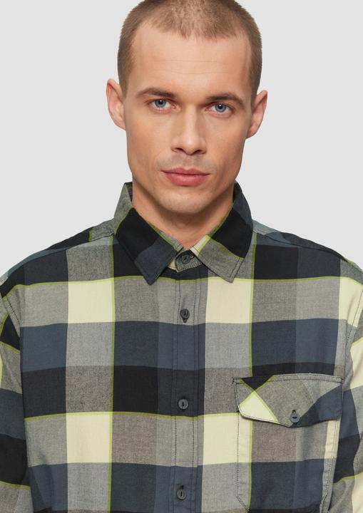 Actual product image S.Oliver Hemd Regular Fit: Kariertes Flanellhemd mit Brusttasche (XL)