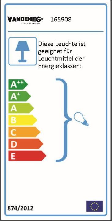 Etichetta energetica Vandeheg Sole (E27)
