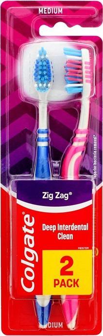 Produktbild Colgate Toothbrush Zigzag Plus Med 1pcs (1 x)