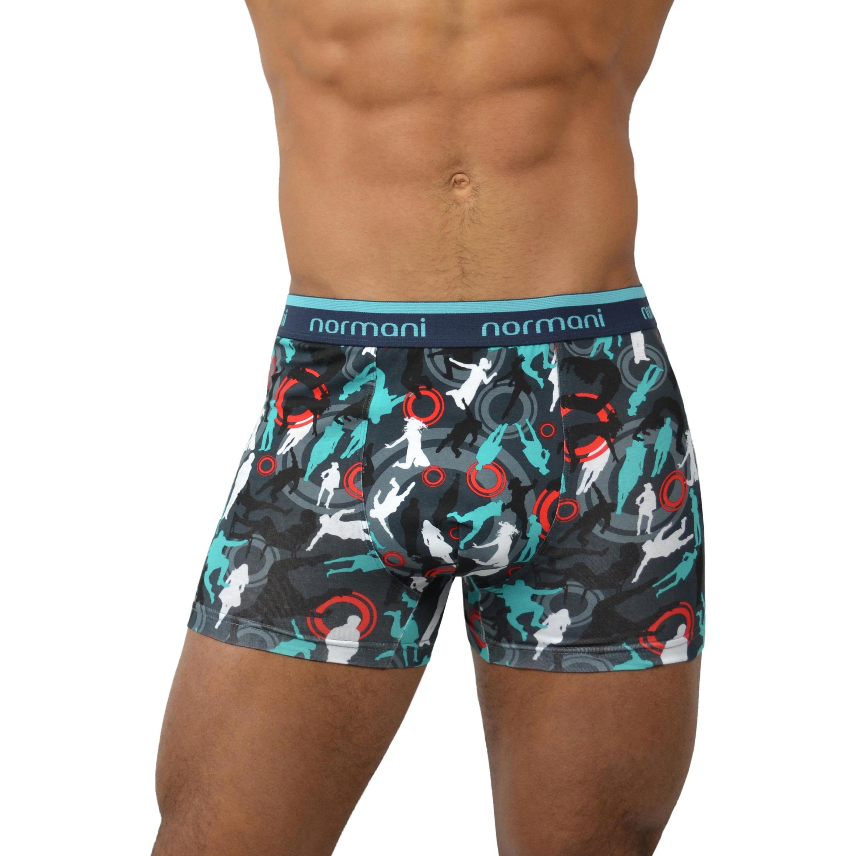 Normani, Herren, Unterhosen, 6 Stück Retro Boxershorts aus Baumwolle, Grau, (S, 6er Pack)