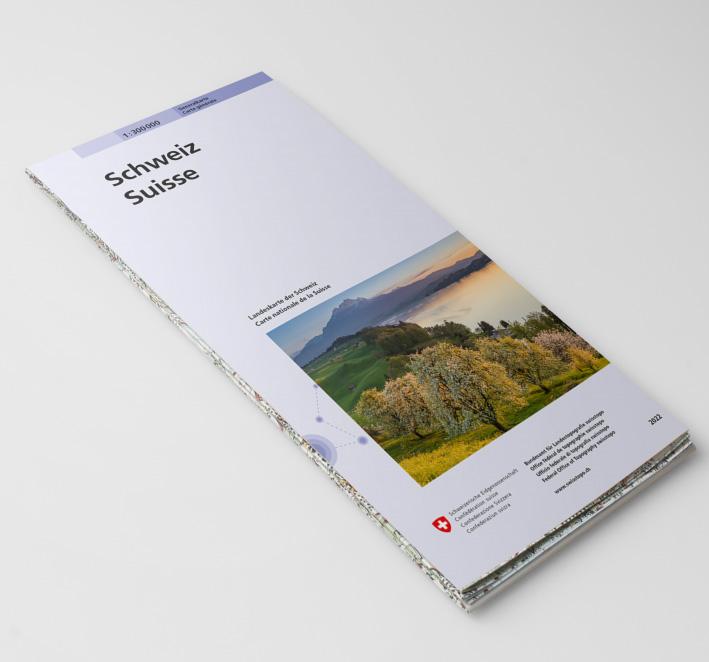 Produktbild Generalkarte der Schweiz 300000