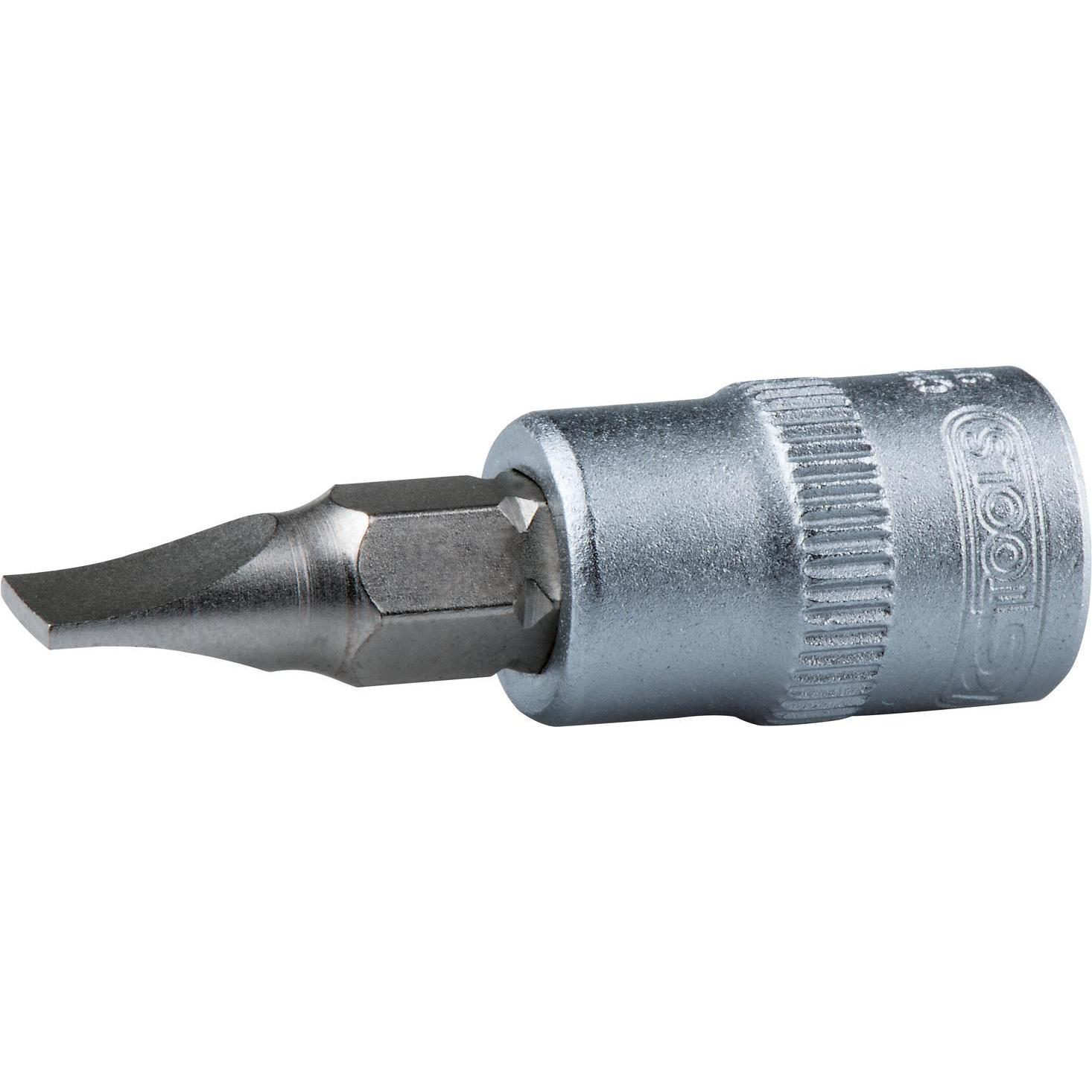 KS Tools, Steckschlüssel + Stecknuss, 1/4 Bit-Stecknuss Schlitz. 4mm 911.1418 (4 mm)