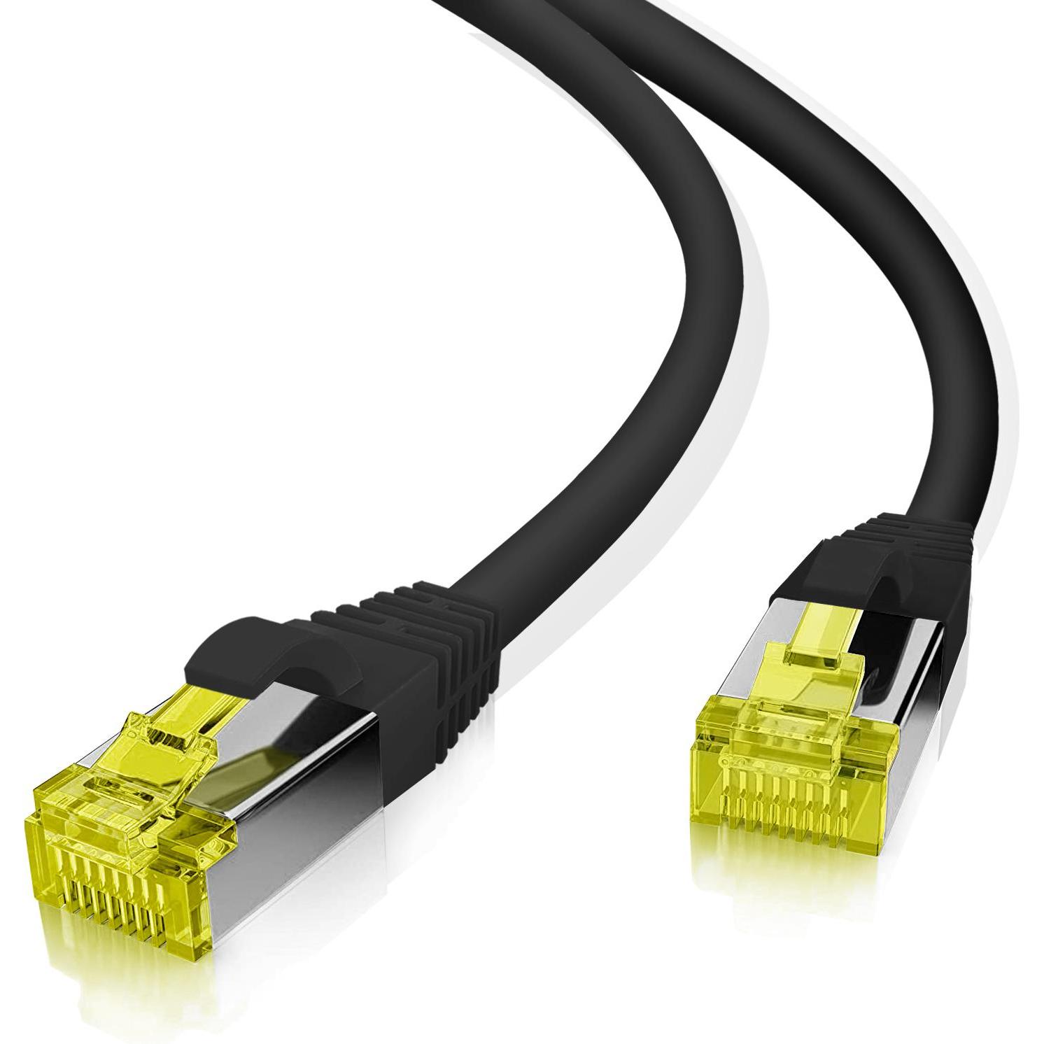 Thumbnail - Helos ultra flex Patchkabel S/FTP Cat 6a TPE schwarz 25,0m (S/FTP, CAT6a, 25 m), Netzwerkkabel