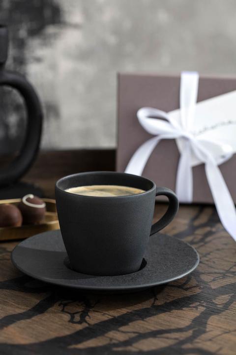 Immagine prodotto Villeroy & Boch Tazza da caffè e piattino 2 pezzi Fabbricazione Rock blanc (220 ml, 2 x)
