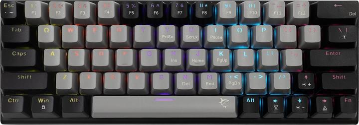 Actual product image White Shark Computer keyboard GK-002711V2 Wakizashi 2 Grey-Black US Red Switches (USA, Cable)