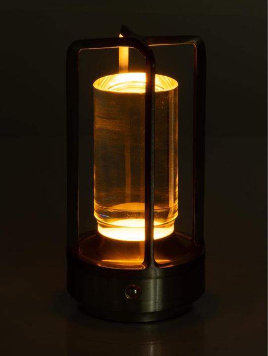 Actual product image Cocon USB-Tischleuchte Laterne, Silber, Dimmbar: nicht dimmbar