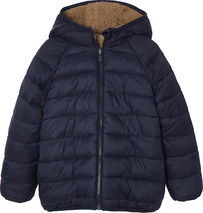 Image du produit Vertbaudet Jungen Wende-Steppjacke mit Teddyfleece, Recycling-Polyester-Wattierung (86)