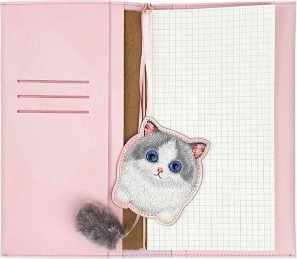 Actual product image iLike Nimmy 2in1 Set notebook + pen pink Big Eyed Pet 2.0 Cat
