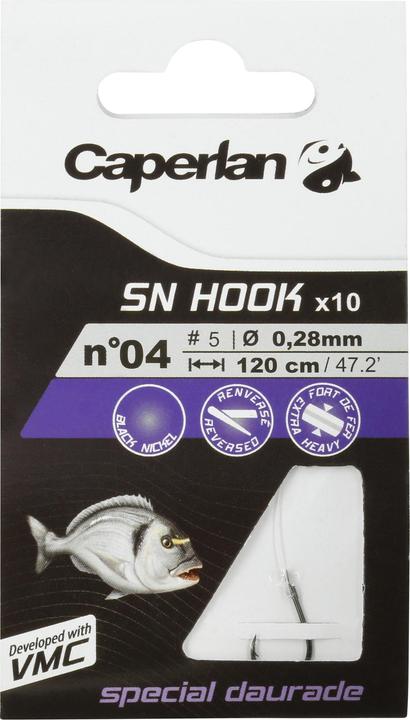 Actual product image Caperlan Leader hook Plate hook Dorade