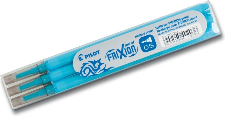Produktbild Pilot FriXion Refill Point Set Set à 3 (Ersatzmine, Hellblau, 0.25 mm)