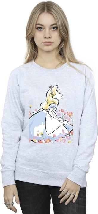 Produktbild Disney Alice im Wunderland Skizze Blumen Sweatshirt (S)