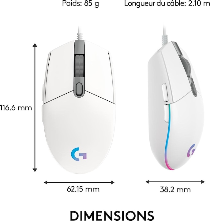 Produktbild Logitech G G203 Lightsync (Kabelgebunden)
