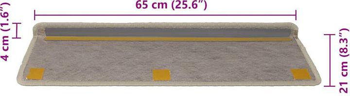 Immagine prodotto vidaXL Stufenmatte (65 x 21 cm)