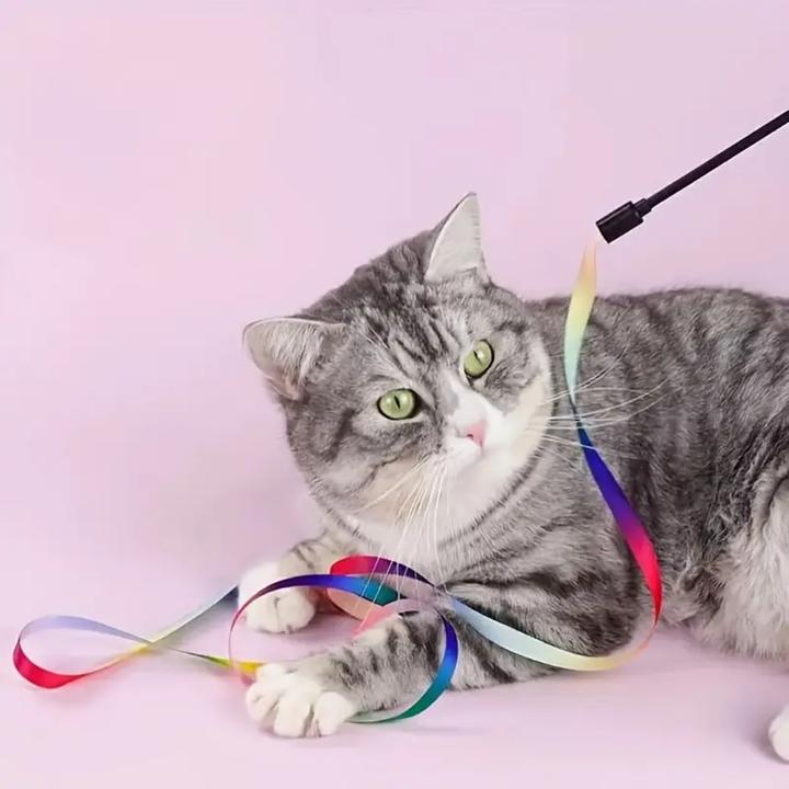 Produktbild Suba Katzen-Zauberstab Regenbogenspielzeug (Spielangel Katze)