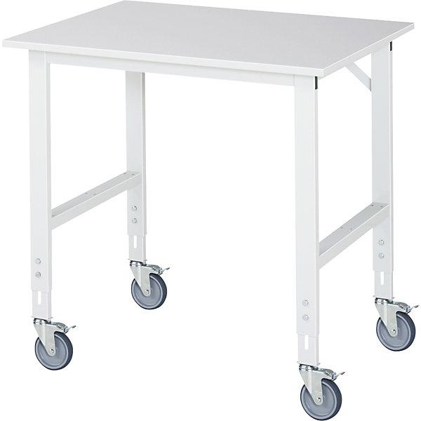 Image du produit RAU Poste de travail mobile, piétement 60 x 30 mm, l x p plateau 1000 x 800 mm, en (80 cm, 100 cm)