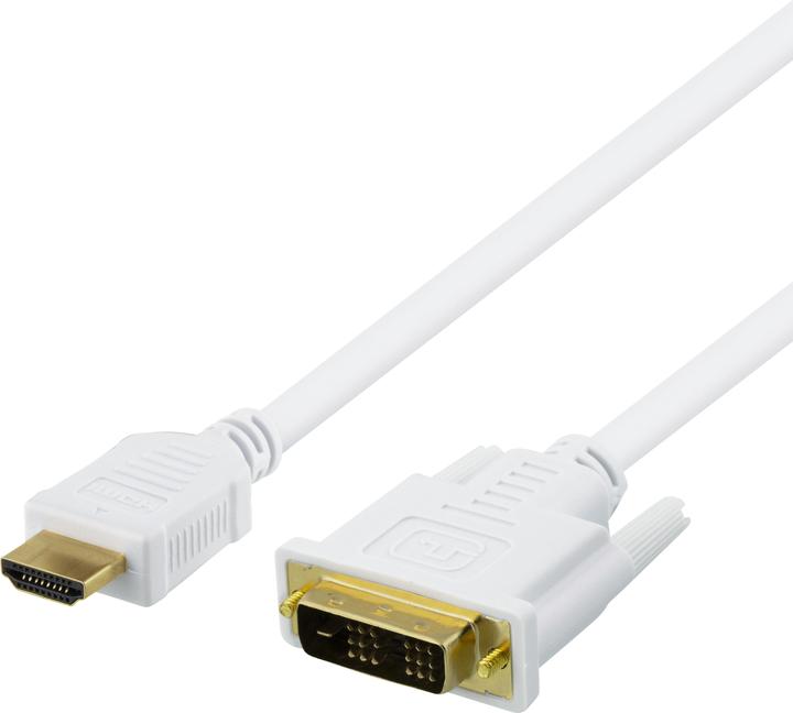 Produktbild Deltaco HDMI to DVI cable 7m Full HD white (7 m)