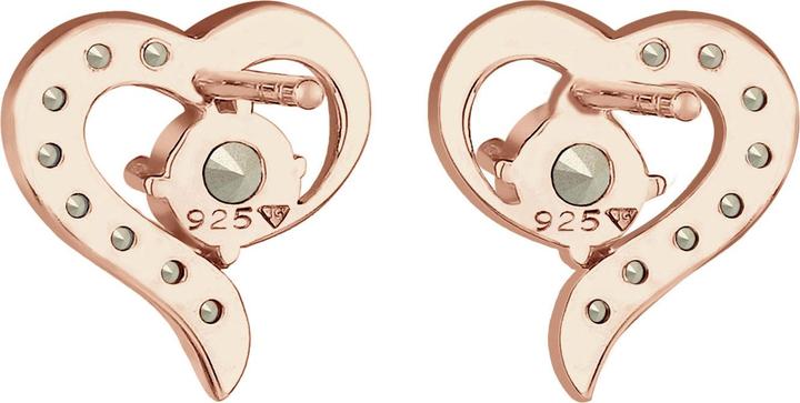 Produktbild Elli Ohrringe Herz Liebe Kristalle 925 Silber Darling (Glaskristall, 925er Sterling Silber)