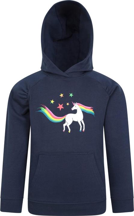 Immagine prodotto Mountain Warehouse Unicorn Felpa con Cappuccio Arcobaleno Glitterato Bambini (140)